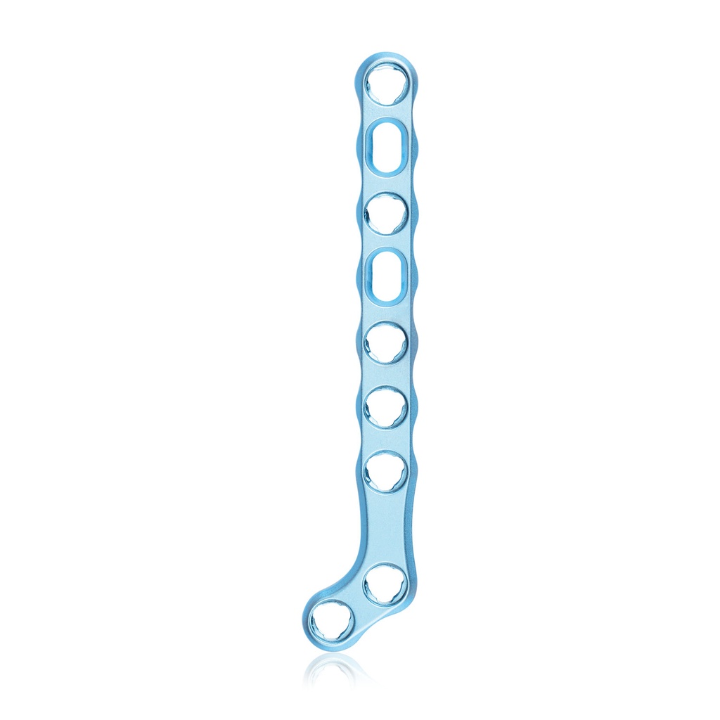 3.0, venstre, 9 huller, system 2,7/3,5 mm, lyseblå, 15 x 75 mm
